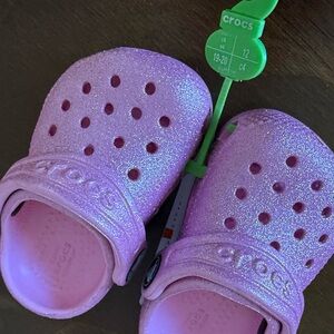 Crocs Kids' Sparkle Clogs in Pink